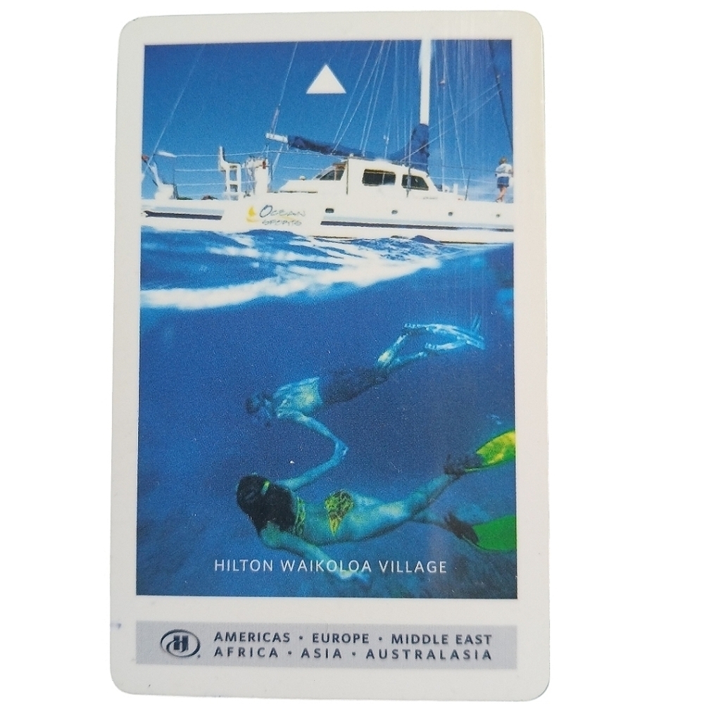 Hilton Hotel Waikoloa Village Hawaii Key Card Room Key Memorabilia Scuba View